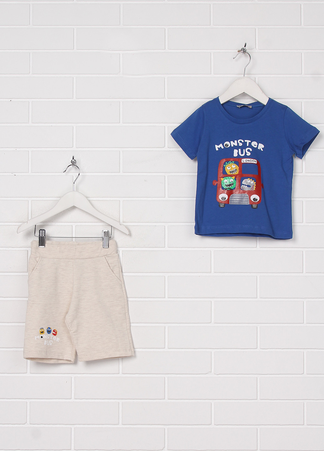 Синий летний комплект (футболка, шорты) Paty Kids