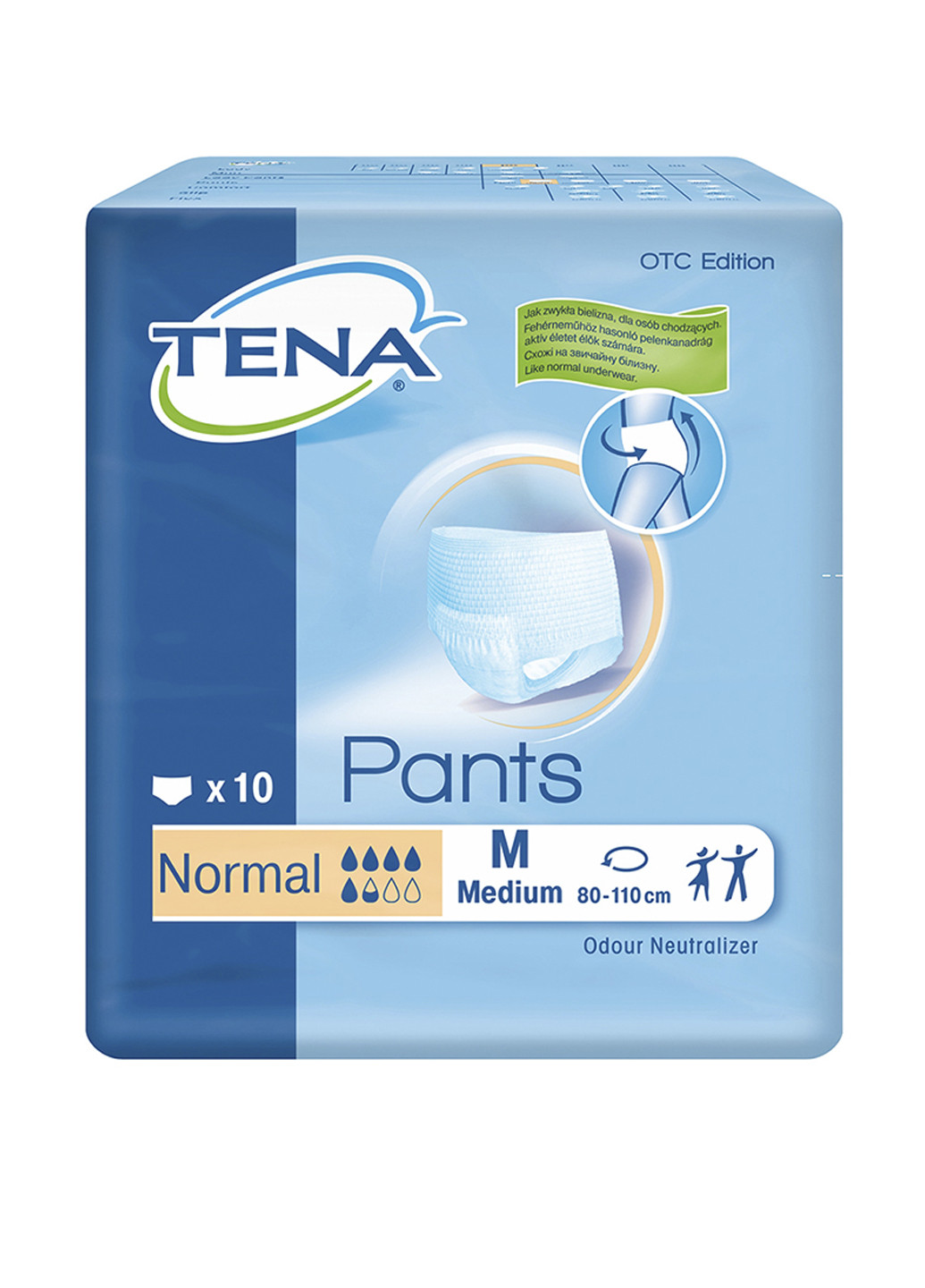 Подгузник-трусики для взрослых Pants Normal Medium (10 шт.) Tena (79335143)