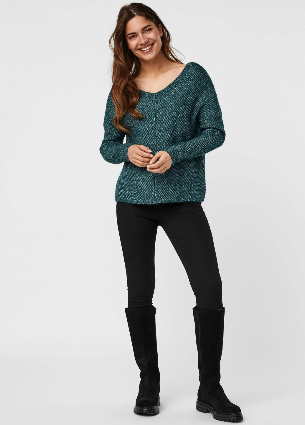 Зелений демісезонний светр Vero Moda