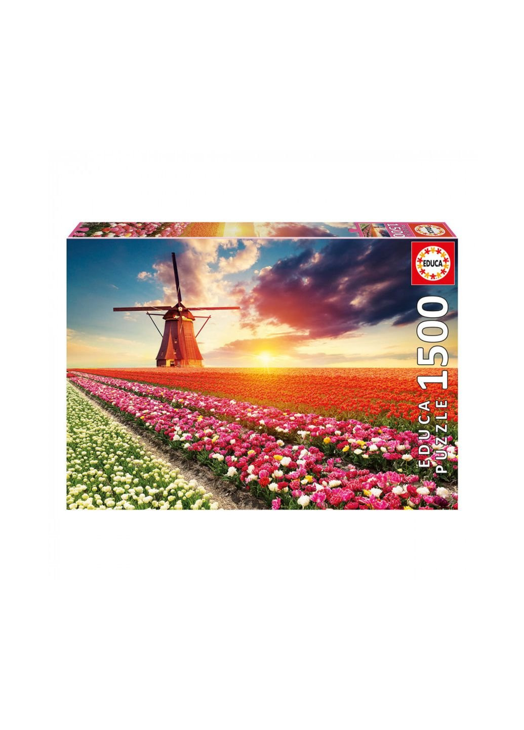 Пазл Пейзаж с тюльпанами 1500 элементов (6425268) Educa (254082800)