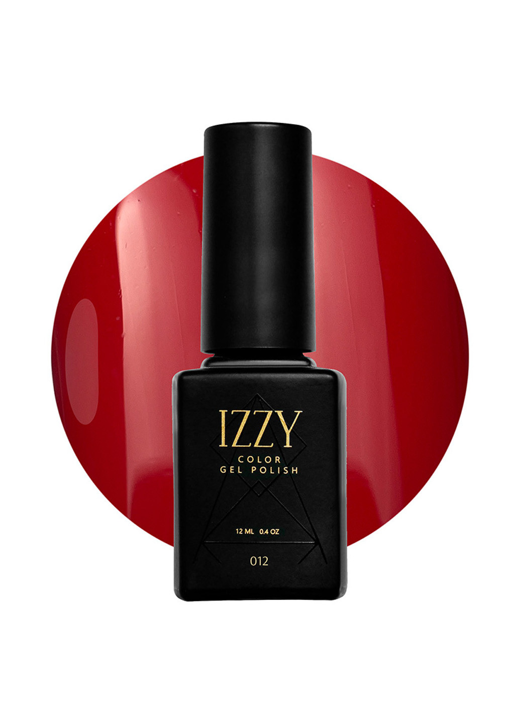 Гель-лак для маникюра, красный 12, 12 мл Izzy (363030613)