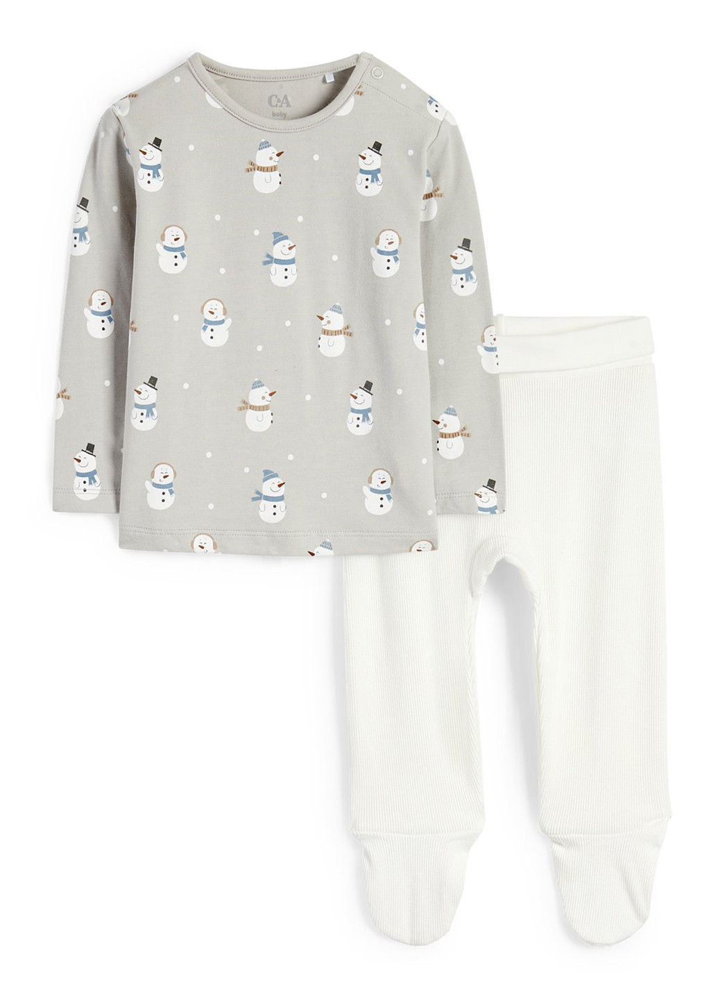 Комбинированная всесезон пижама (лонгслив, ползунки) C&A