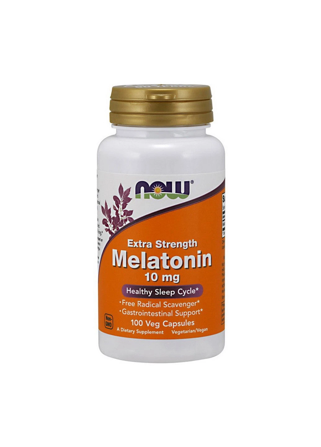 Мелатонін Melatonin 10 mg Extra Strength (100 капс) нау фудс Now Foods (255410346)