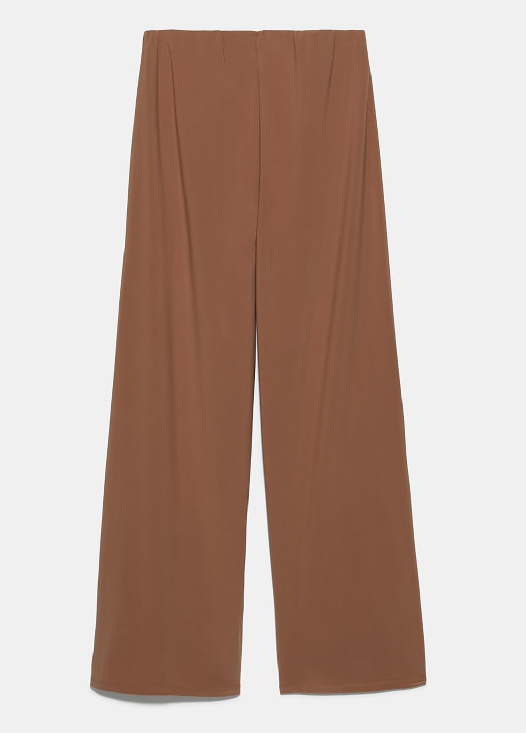 Светло-коричневые кэжуал демисезонные кюлоты брюки Zara