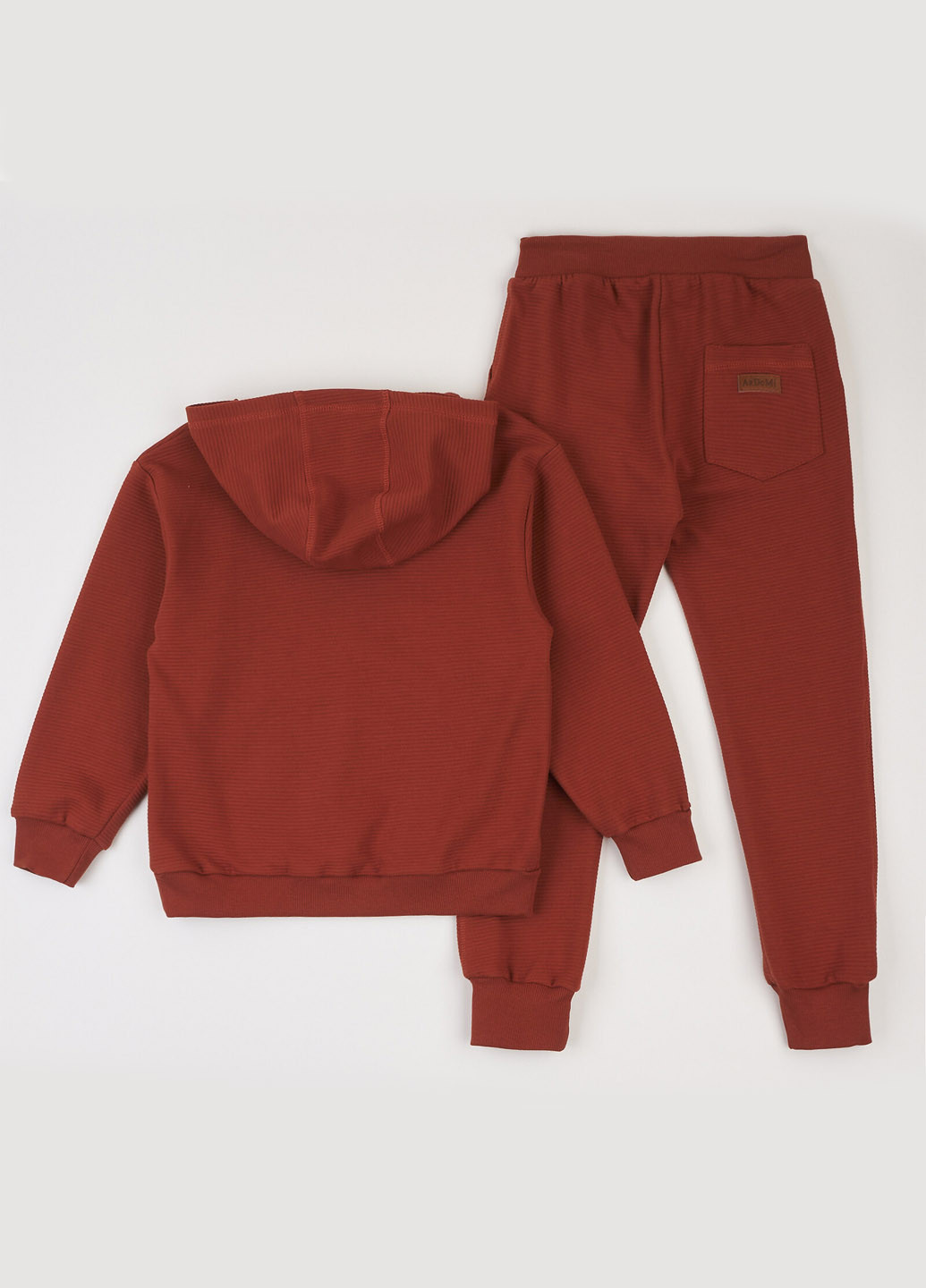 Терракотовый демисезонный костюм (худи, брюки) брючный ArDoMi