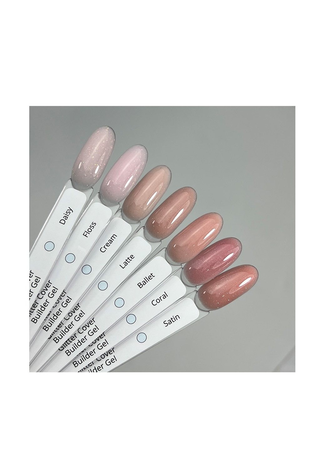 Гель для наращивания ногтей с хлопьями юкки Ice Glitter Cover Gel, 40 г Izzy (363030752)