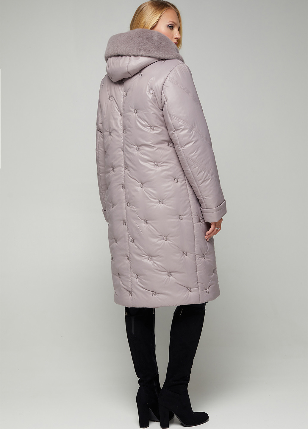 Светло-фиолетовая зимняя куртка Miledi