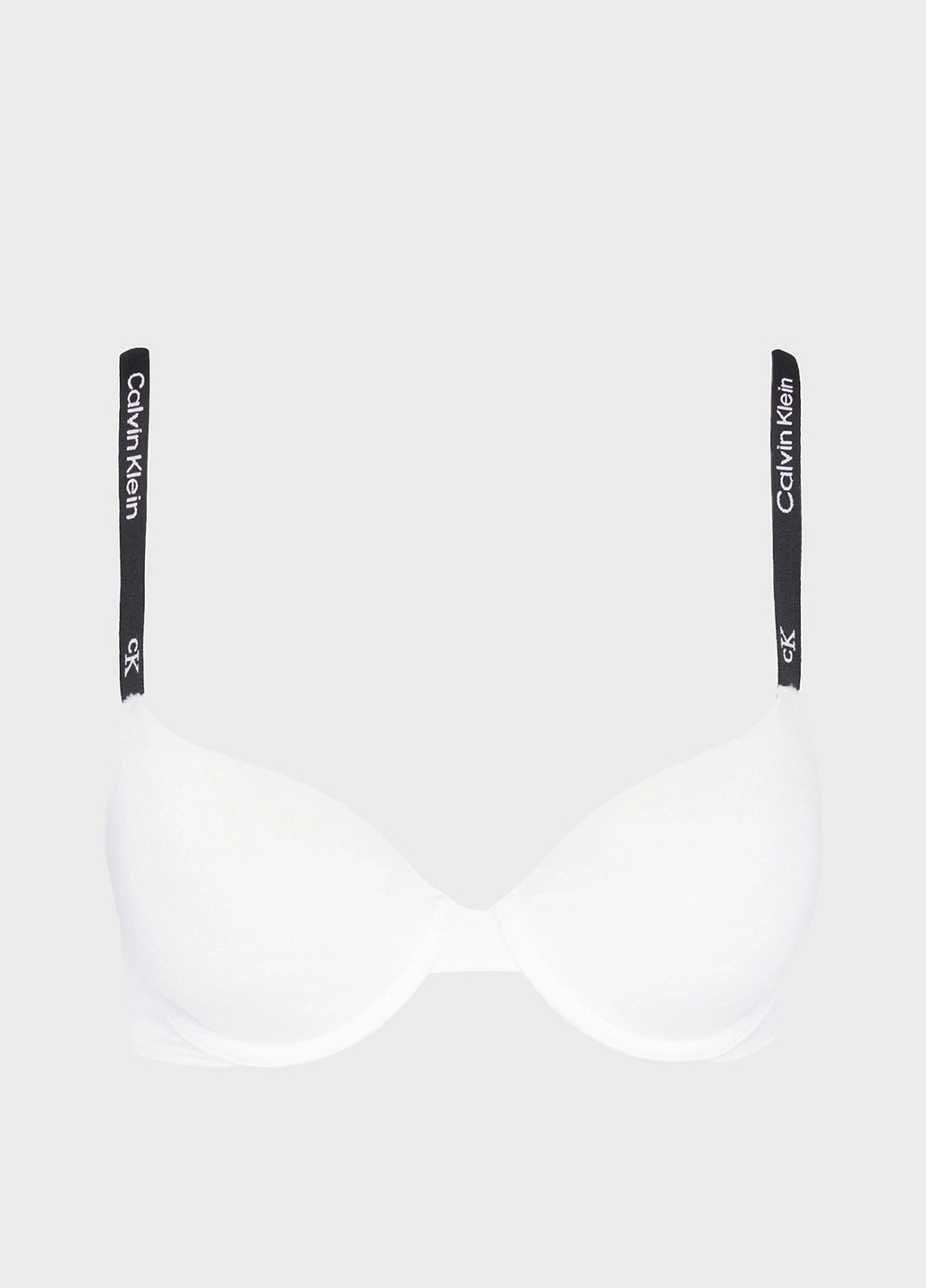 Белый корбей бюстгальтер Calvin Klein с косточками хлопок