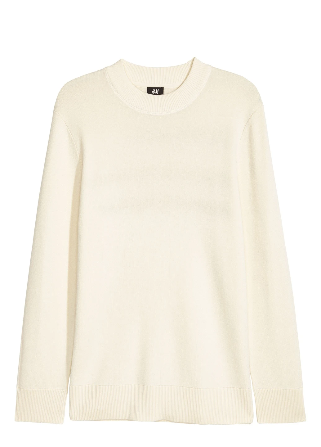 Белый джемпер,білий з принтом, H&M