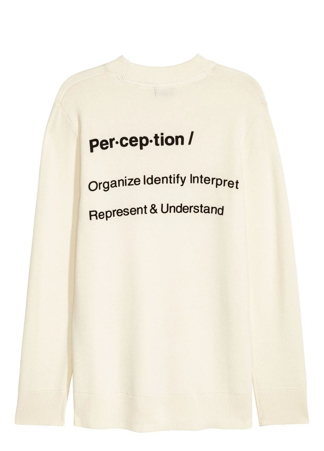 Белый джемпер,білий з принтом, H&M