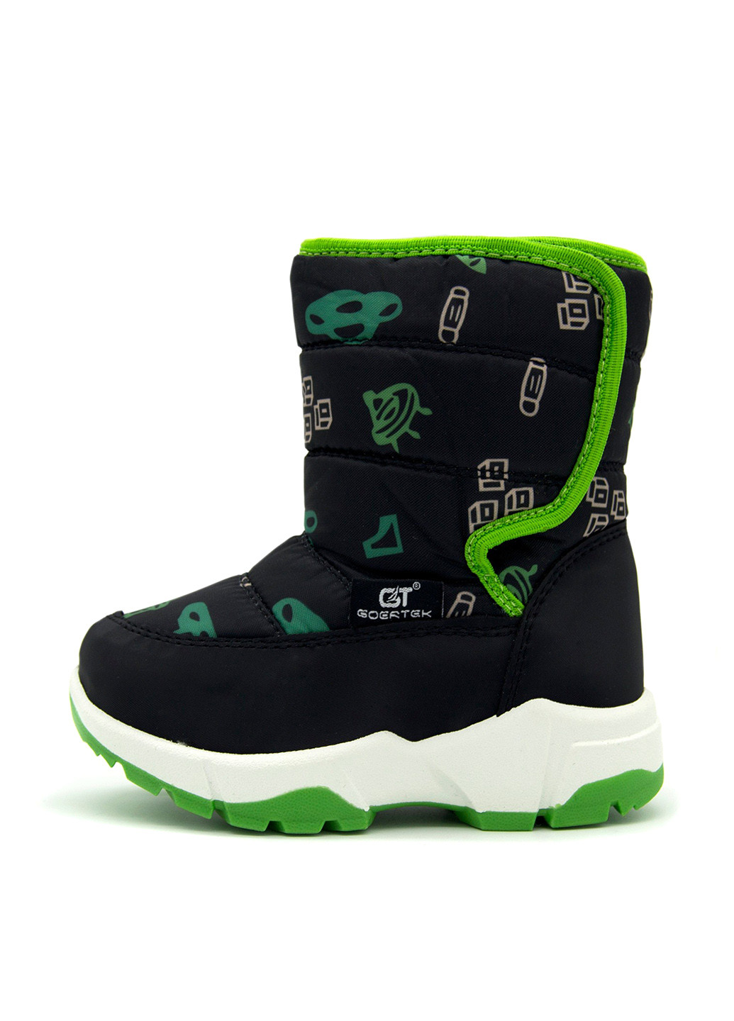 Черные дутики Clibee на липучке