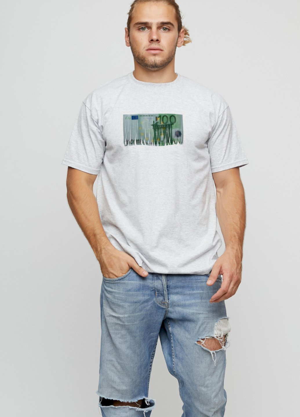 Сіра футболка чоловіча basic YAPPI