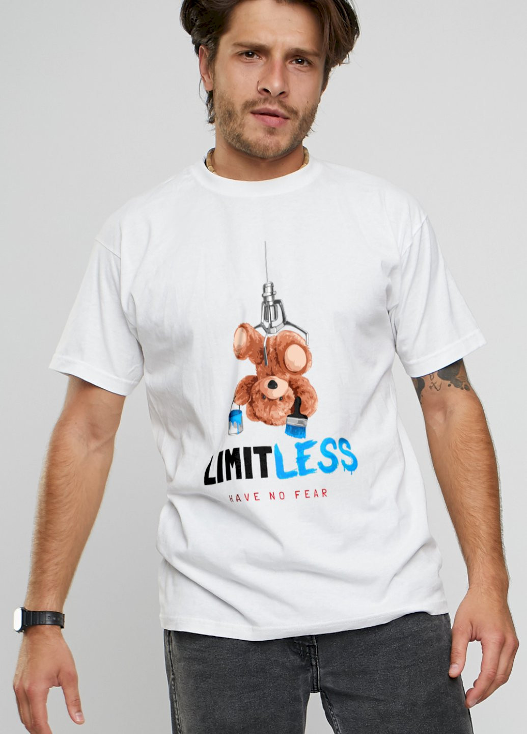 Біла футболка чоловіча YAPPI