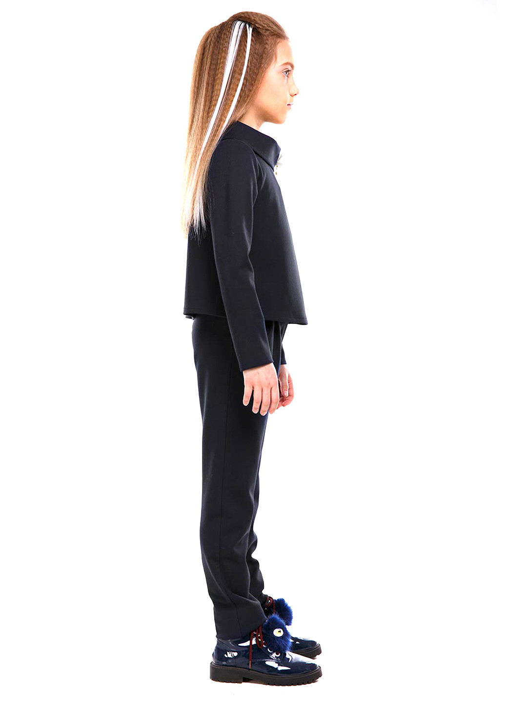 Черный демисезонный костюм (блуза, брюки) Sofia Shelest