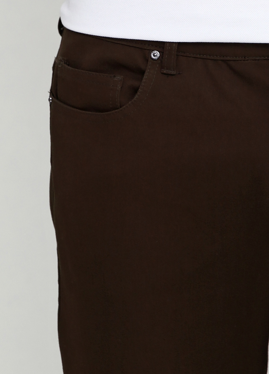 Коричневые кэжуал демисезонные зауженные брюки H&M