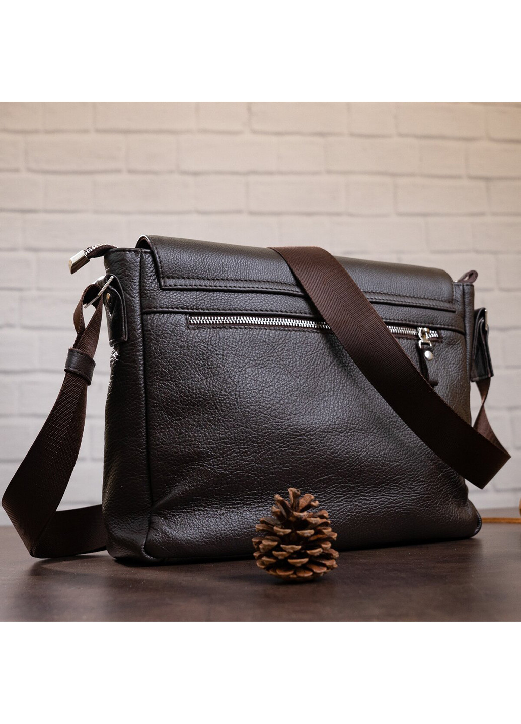 Мужская кожаная сумка 30х22х8 см Shvigel (229460447)