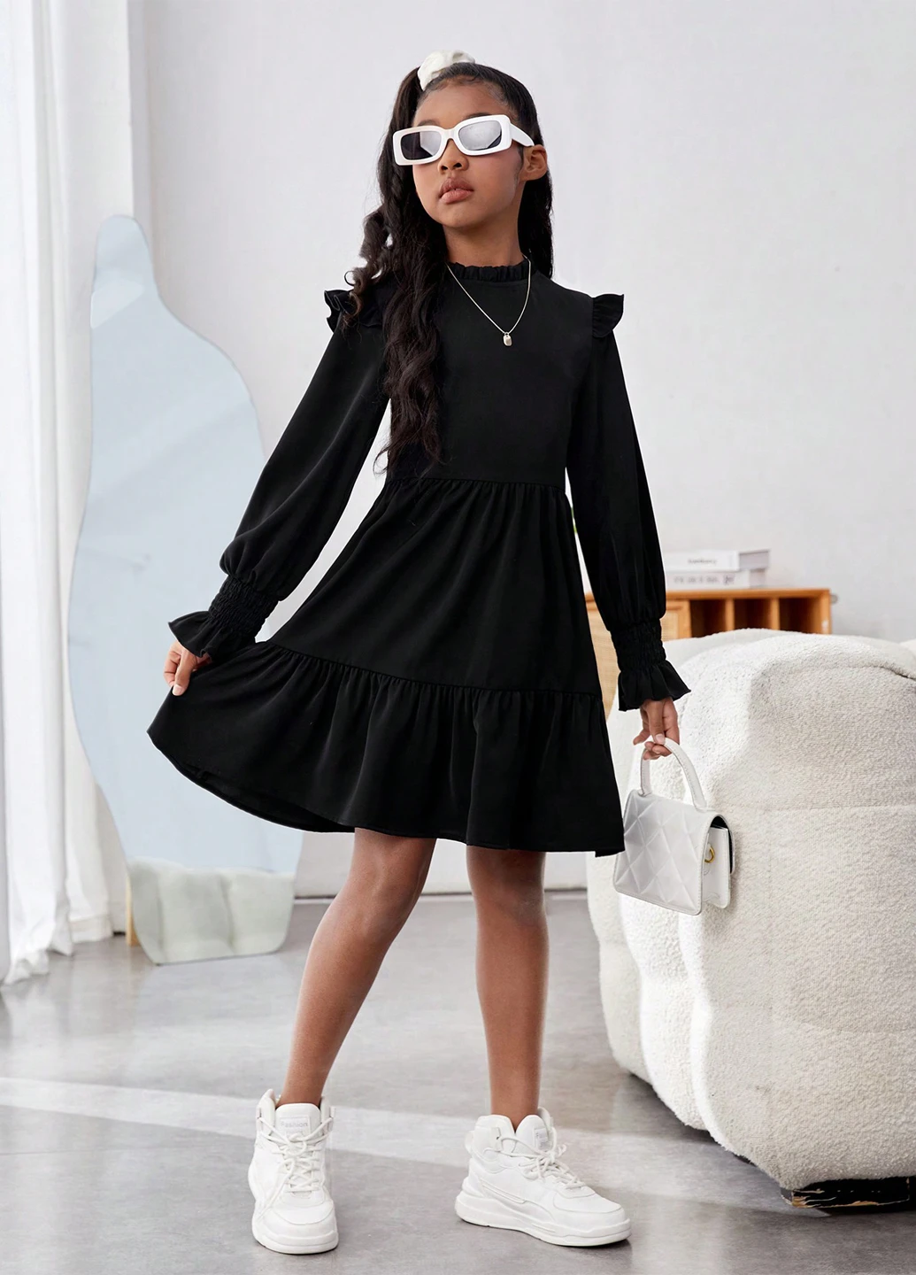 Чорна сукня SHEIN (325263478)