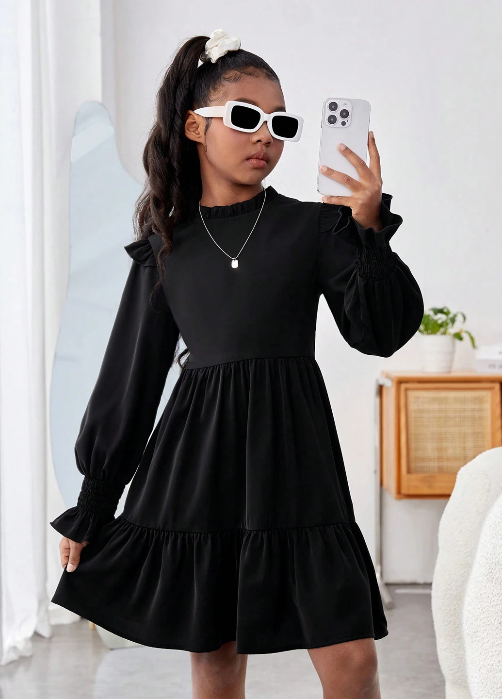 Чорна сукня SHEIN (325263478)