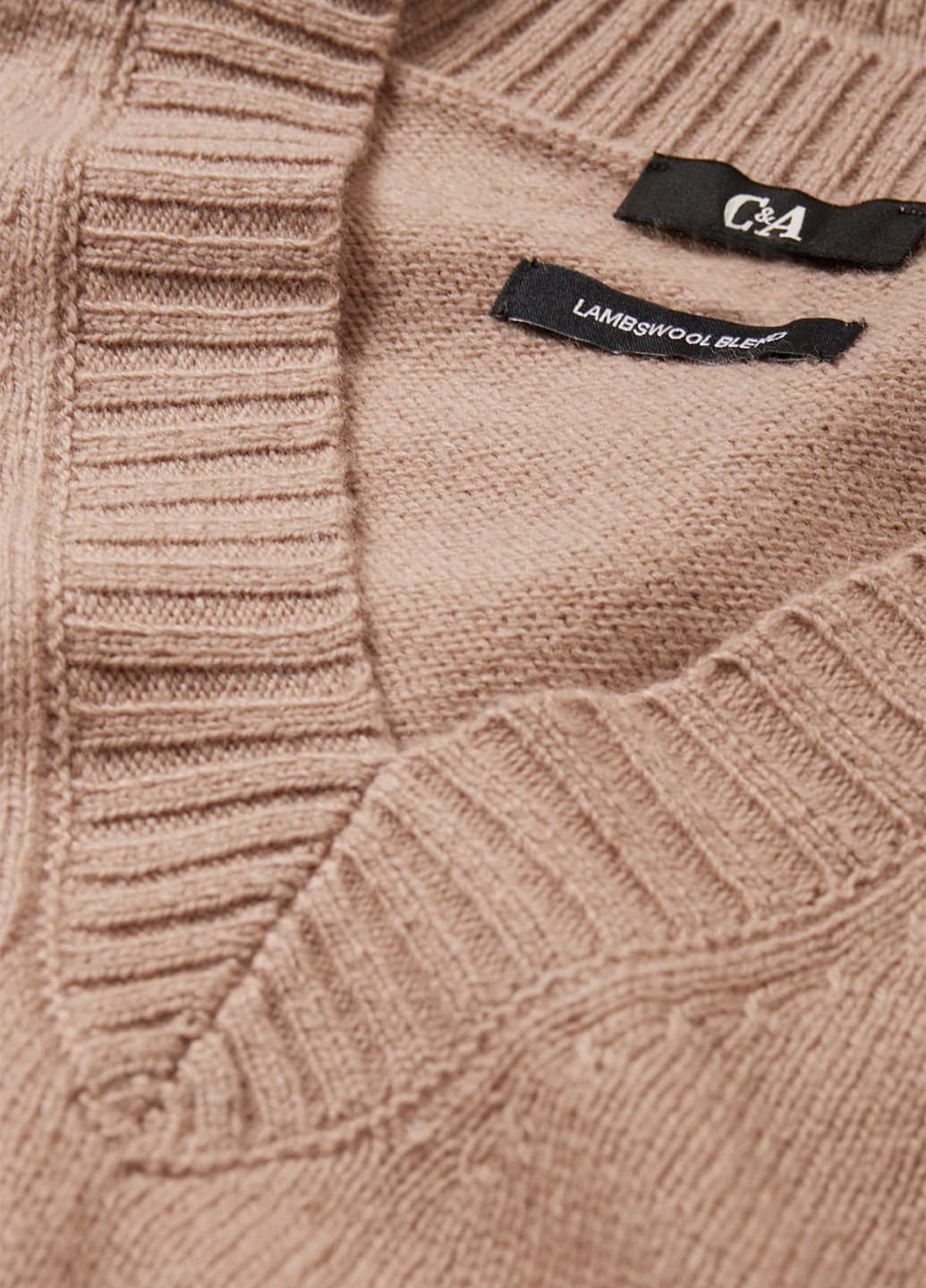 Бежевый демисезонный пуловер пуловер C&A