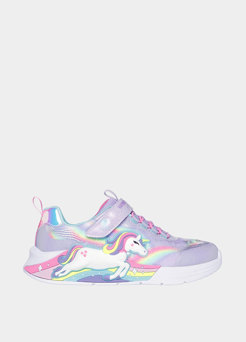 Лавандові осінні кросівки Skechers