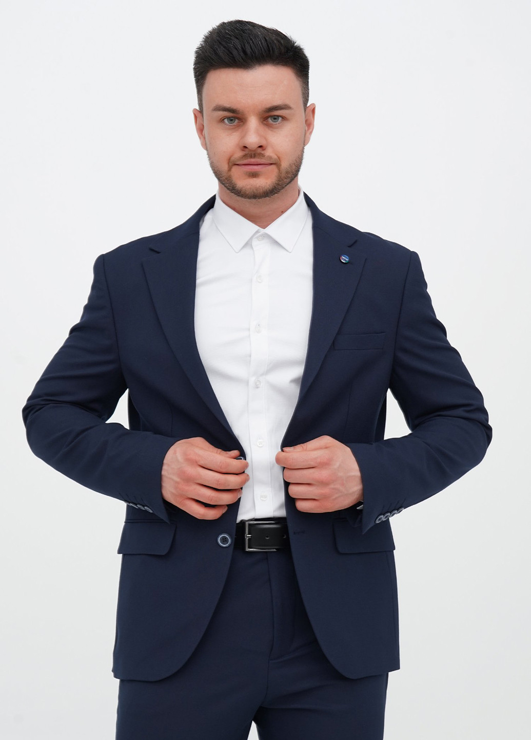 Синій демісезонний костюм (піджак, штани) брючний Trend Collection