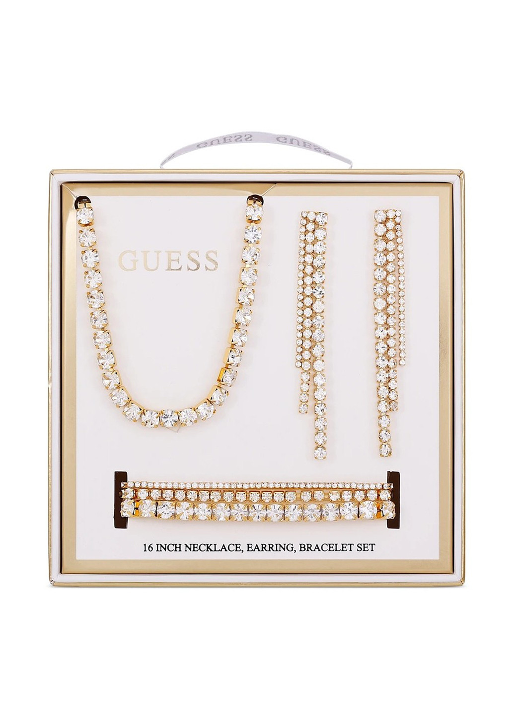 Комплект прикрас (сережки, кольє, 3 браслети) Guess (320668675)