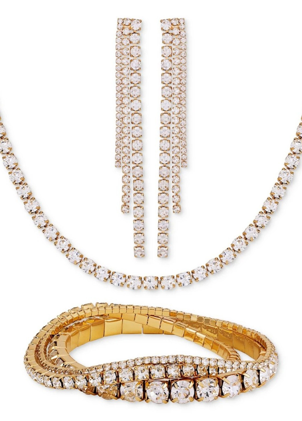 Комплект прикрас (сережки, кольє, 3 браслети) Guess (320668675)