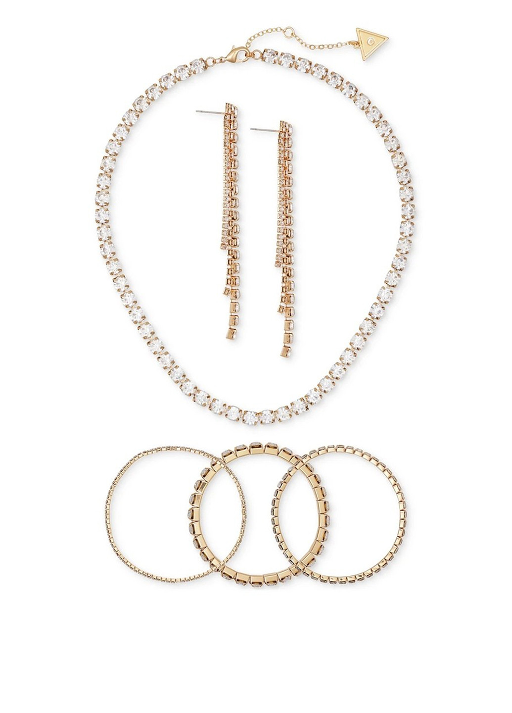 Комплект прикрас (сережки, кольє, 3 браслети) Guess (320668675)