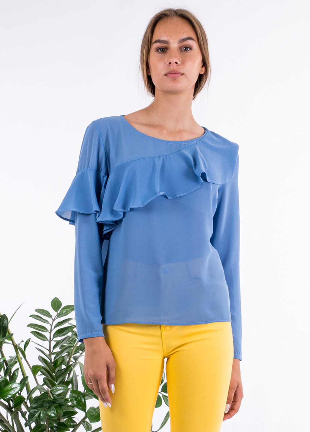 Голубая демисезонная блуза Sarah Chole