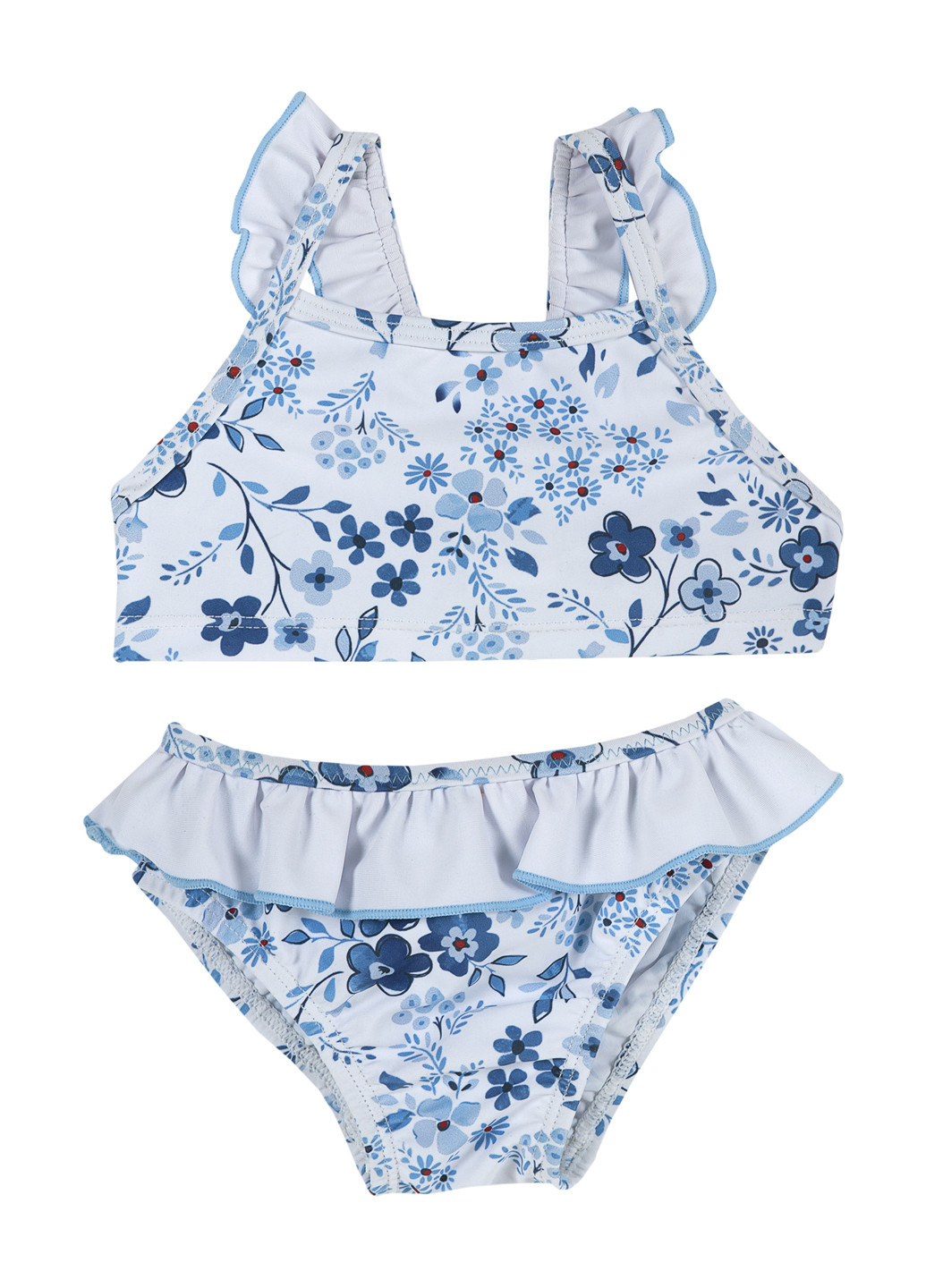 Голубой летний купальник топ, раздельный Chicco