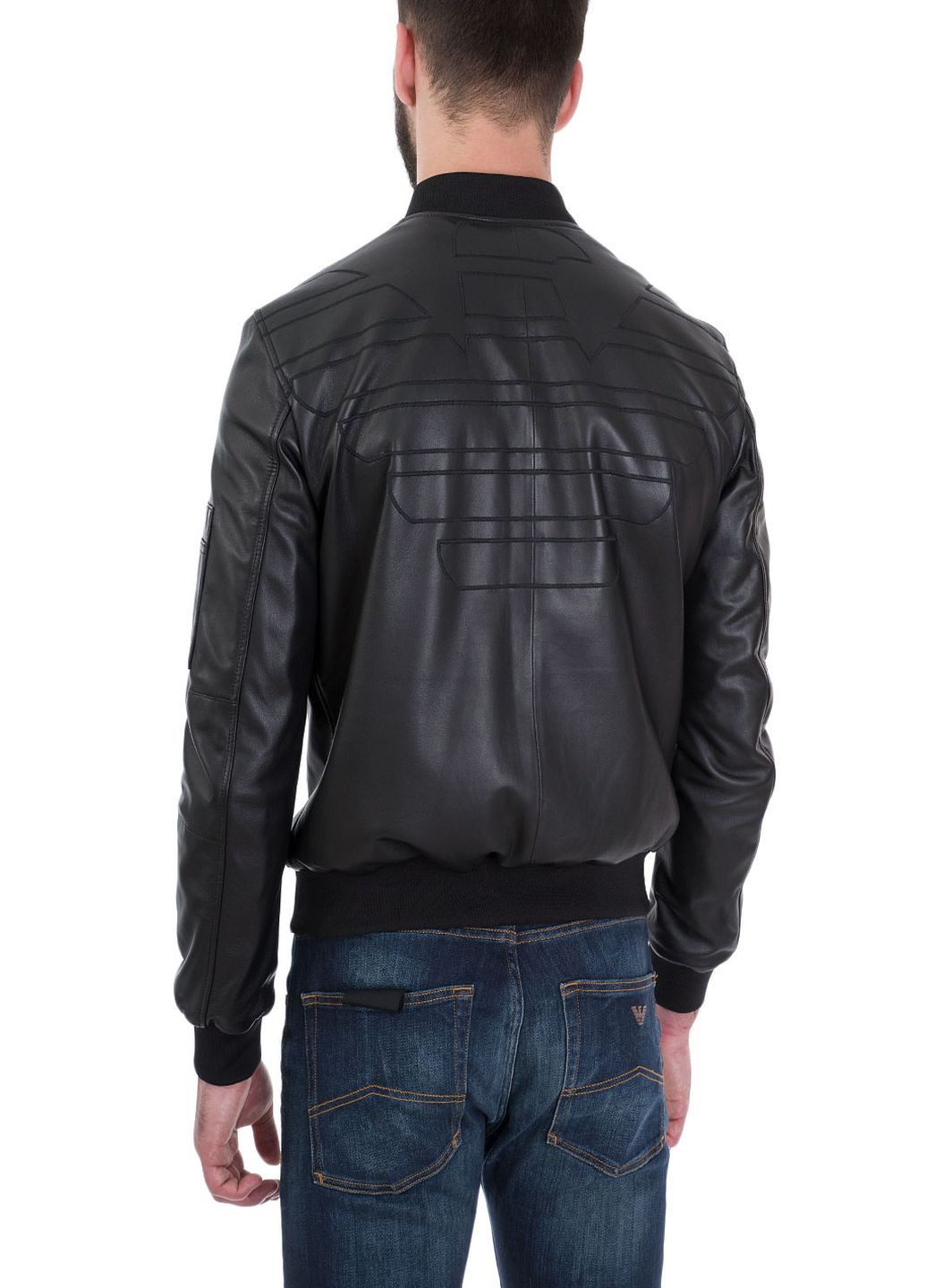 Черная демисезонная куртка Emporio Armani