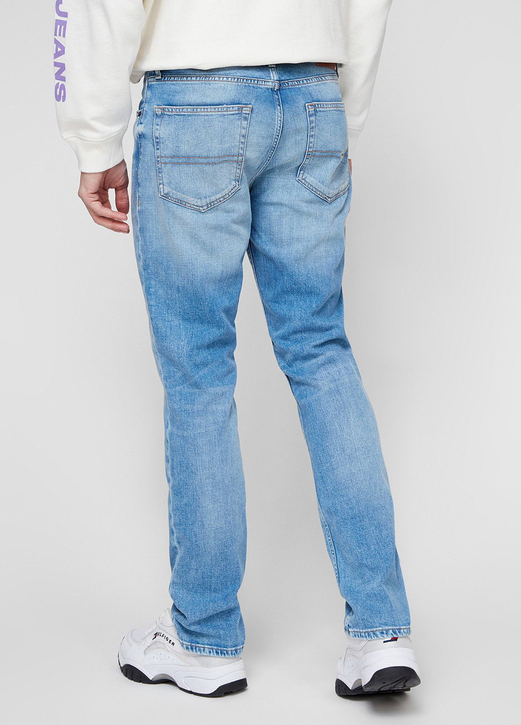 Голубые демисезонные прямые джинсы Tommy Jeans