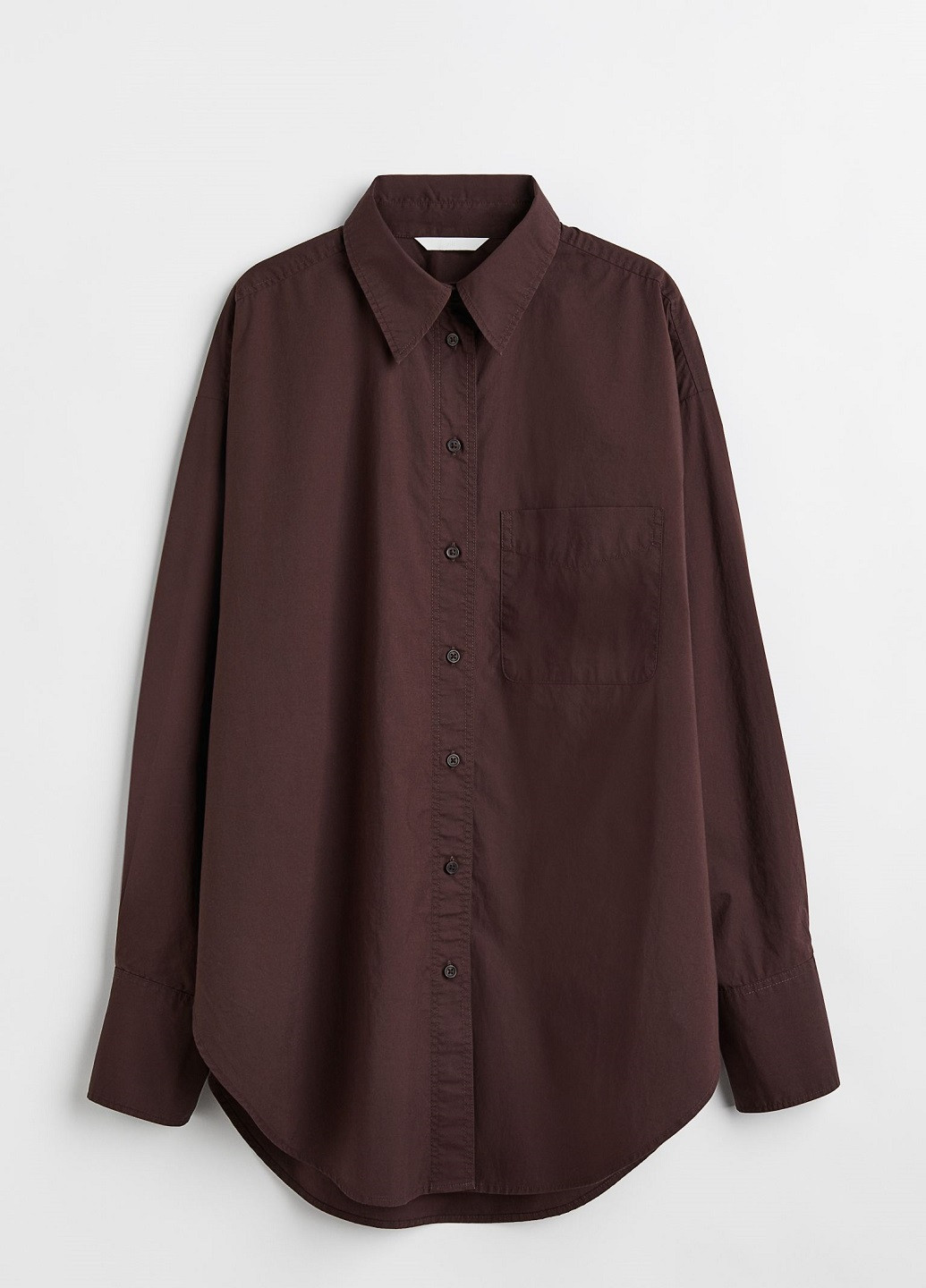 Темно-коричневая демисезонная блузка H&M