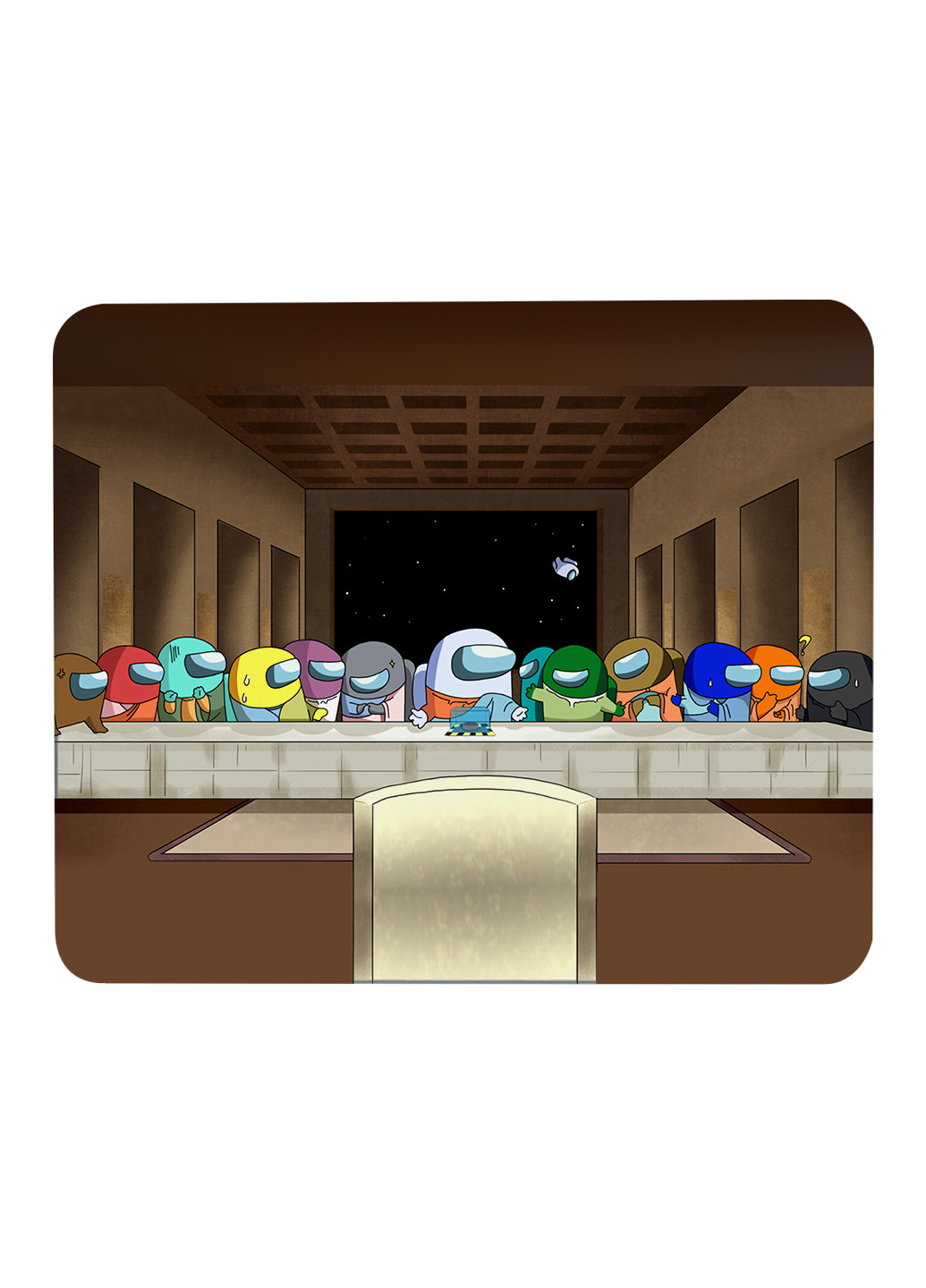 Килимок для мишки Амонг Ас (Among Us) (25108-2589) 22х18 см MobiPrint (222995242)