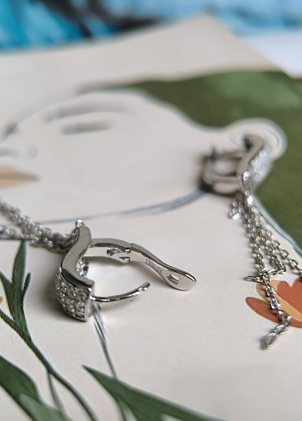 Серьги Silver Flame (336574443)