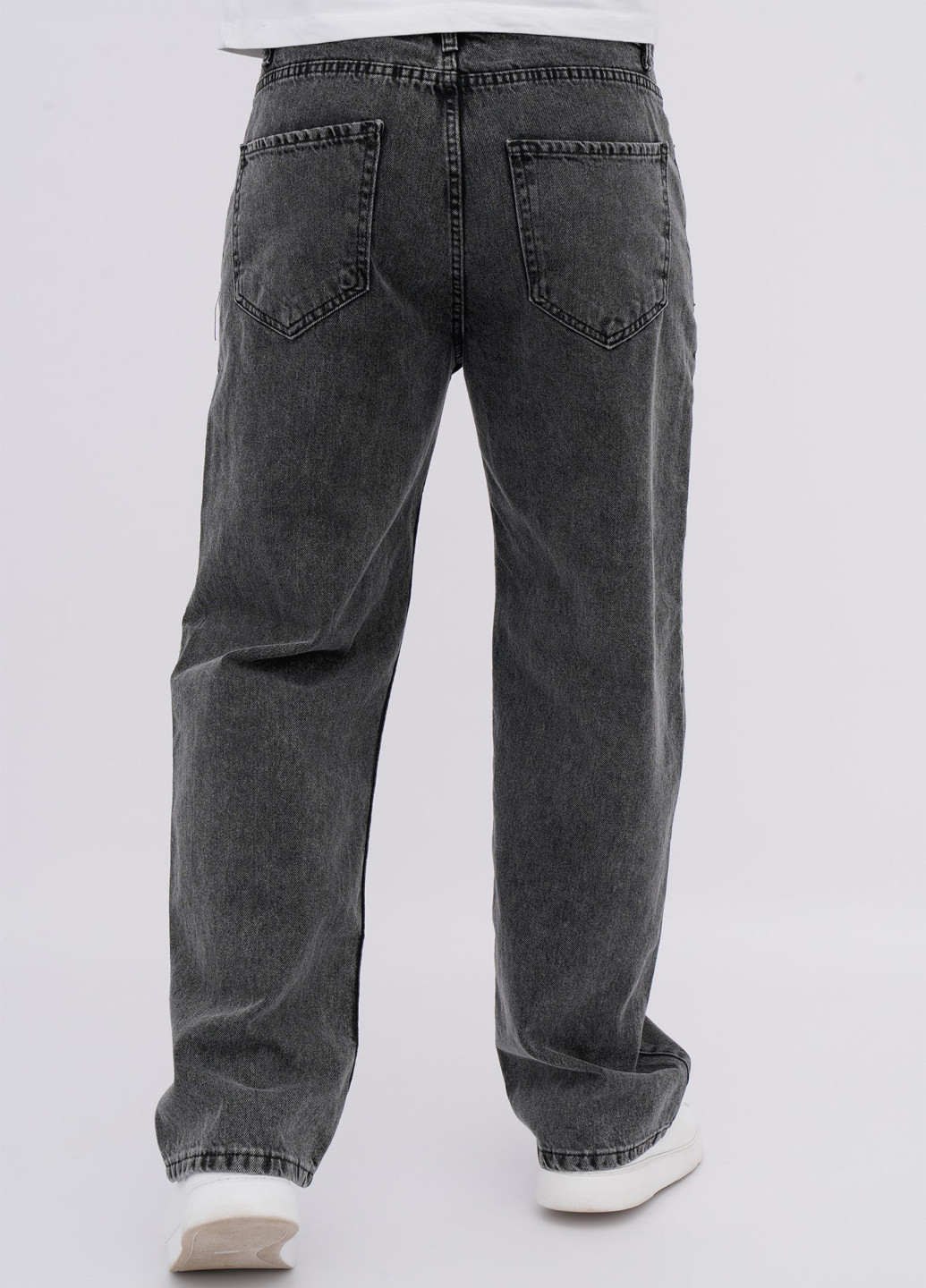 Темно-серые демисезонные прямые джинсы Trend Collection