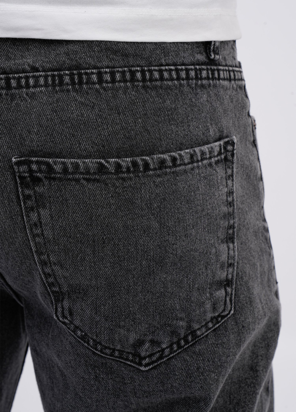 Темно-серые демисезонные прямые джинсы Trend Collection