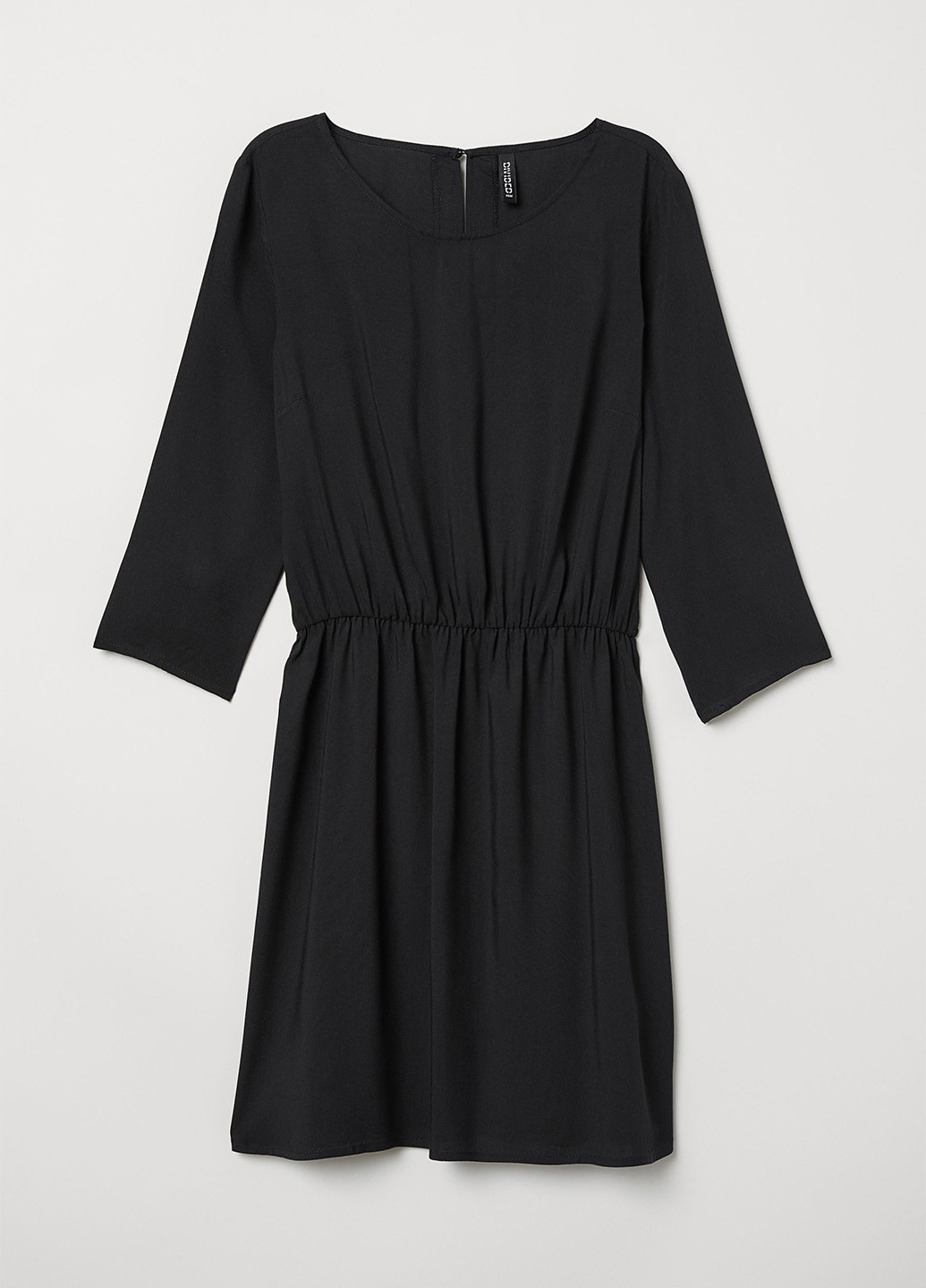 Черное кэжуал платье H&M однотонное