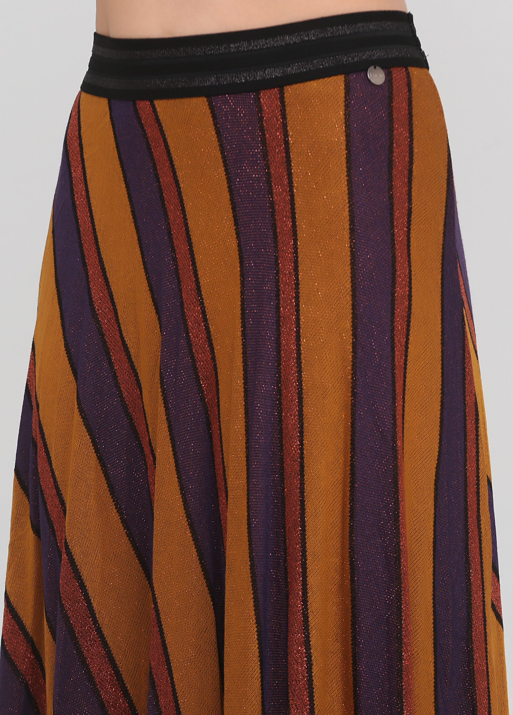 Разноцветная кэжуал в полоску юбка Tensione IN клешированная