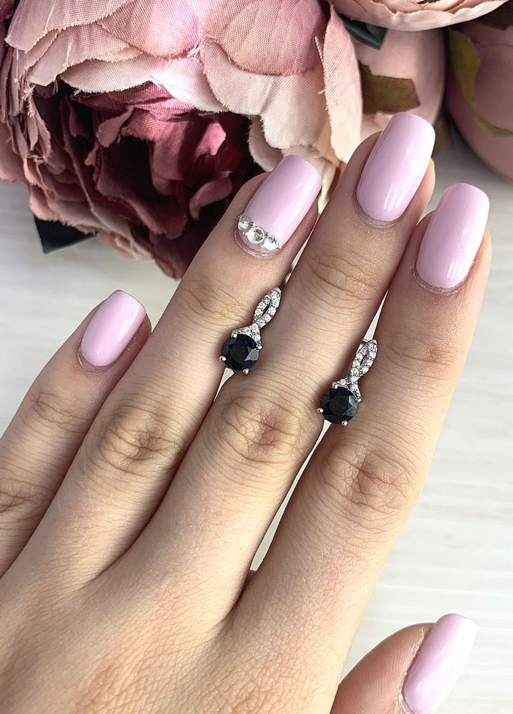 Сережки Silver Flame (191715642)