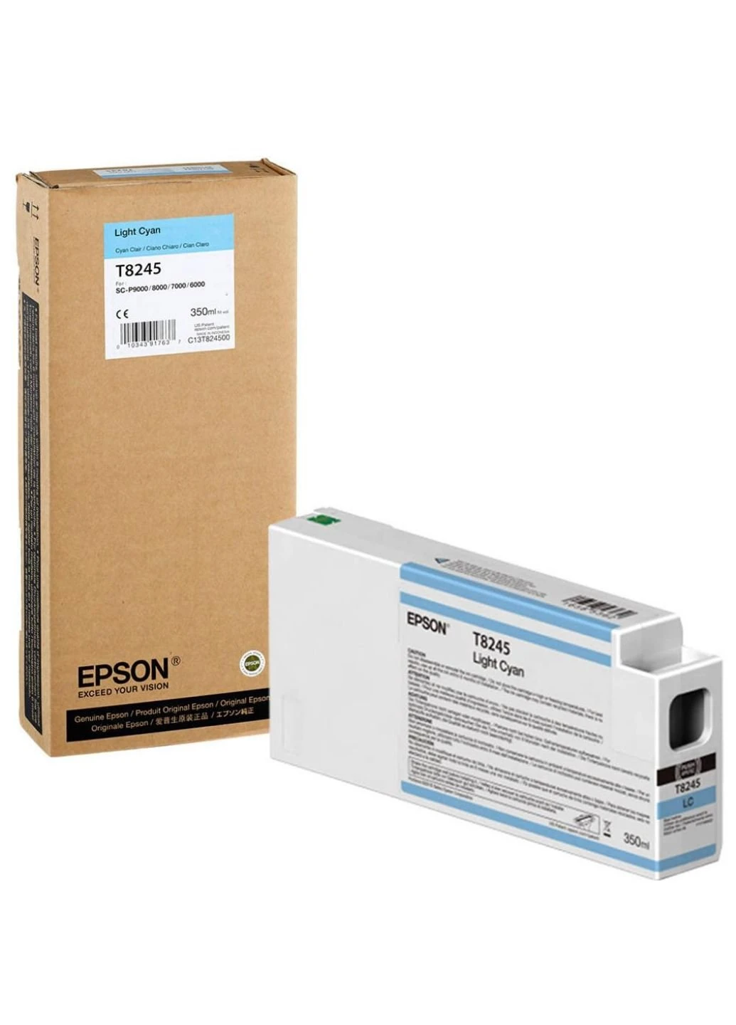 Картридж SureColor SC-P6000/P7000/P8000/P9000 Light Cyan 350мл (C13T824500) Epson SureColor SC-P6000/P7000/P8000/P9000 Light Cyan 35 (247618142)