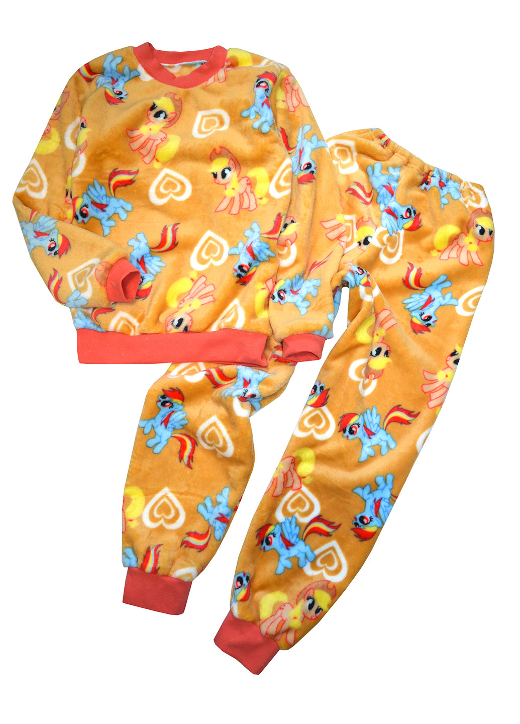 Оранжевая всесезон пижама (свитшот, брюки) BabiesBerries