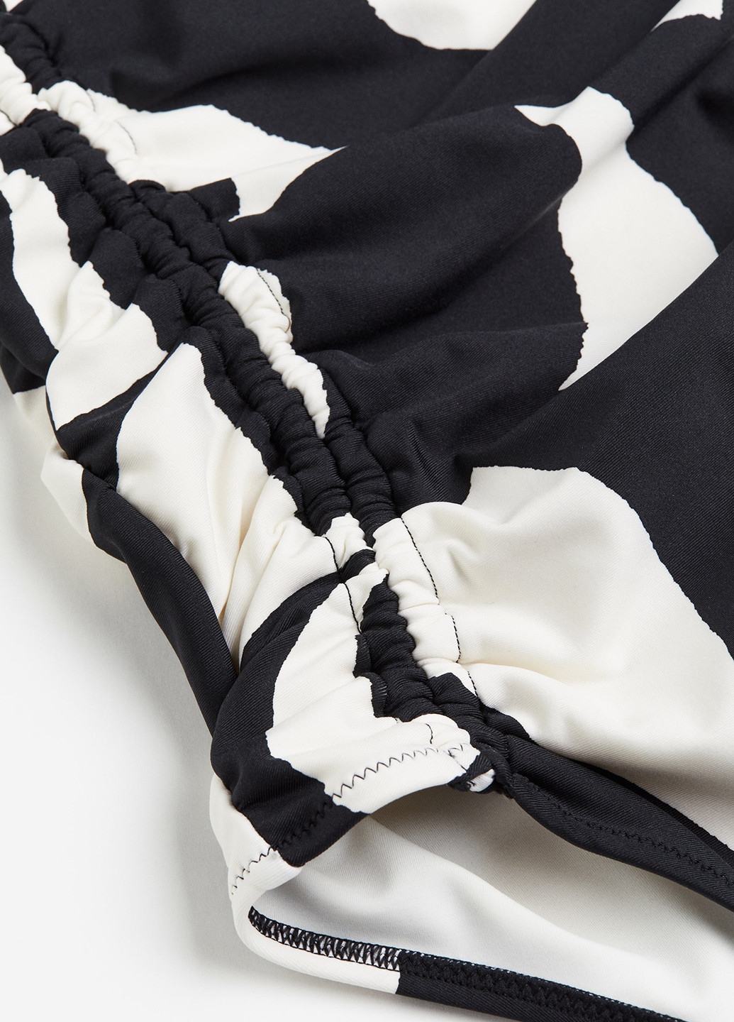 Чорно-білий літній купальник суцільний H&M