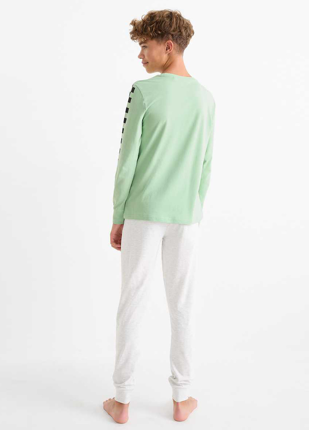 Комбинированная всесезон пижама (лонгслив, брюки) лонгслив + брюки C&A