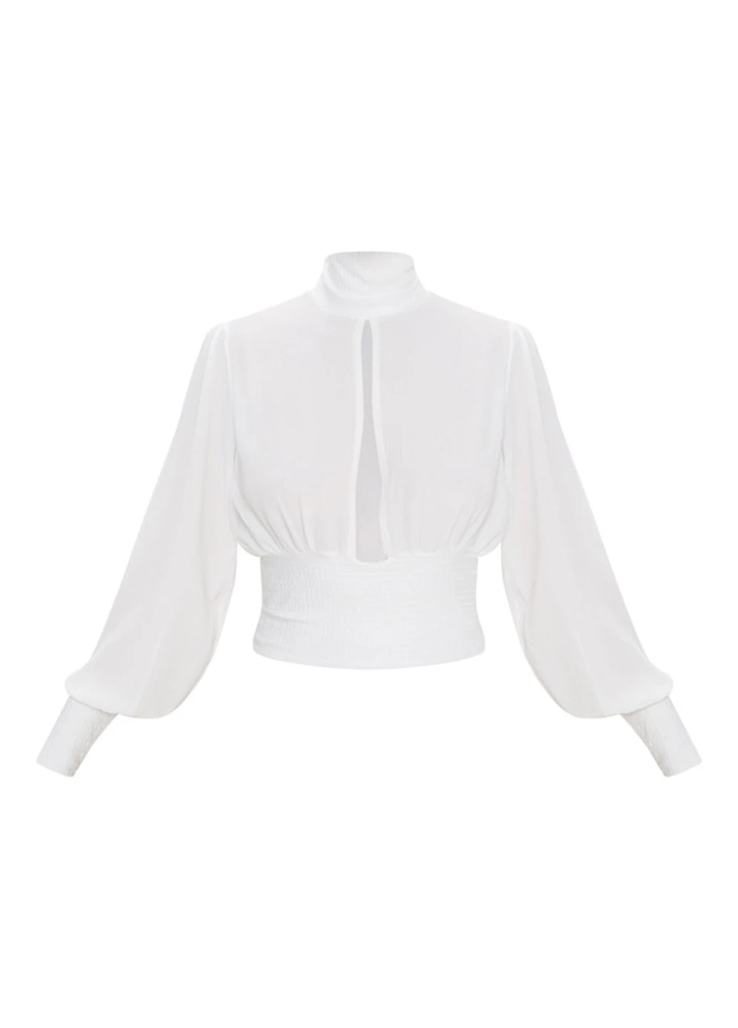 Белая блуза PrettyLittleThing