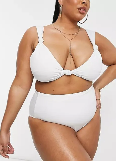 Белые купальные трусики-плавки Asos