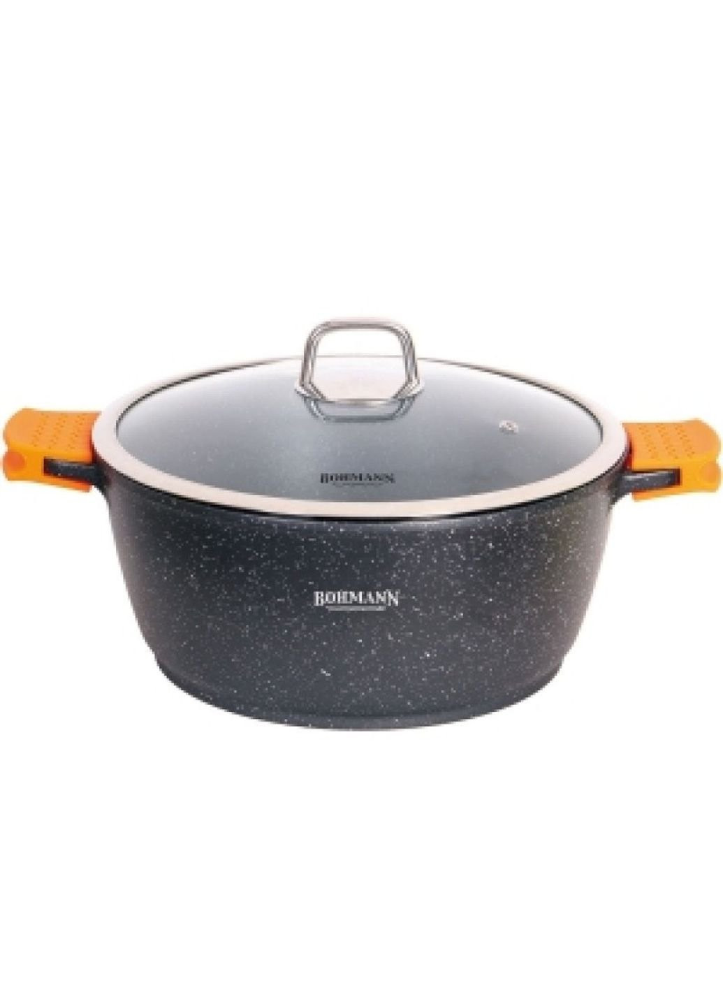 Кастрюля с мраморным антипригарным покрытием на 5,8 л BH-7350-28 Bohmann (253543259)