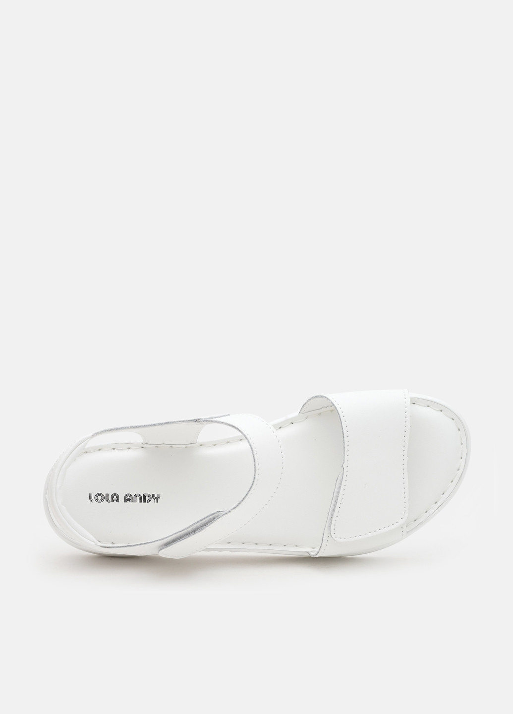 Белые босоножки Lola Andy на липучке