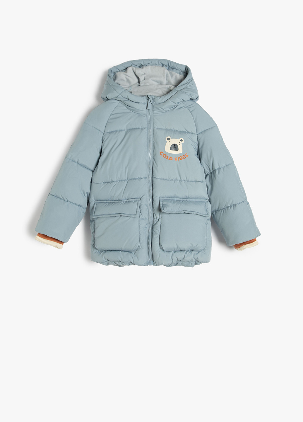 Блакитна демісезонна куртка KOTON