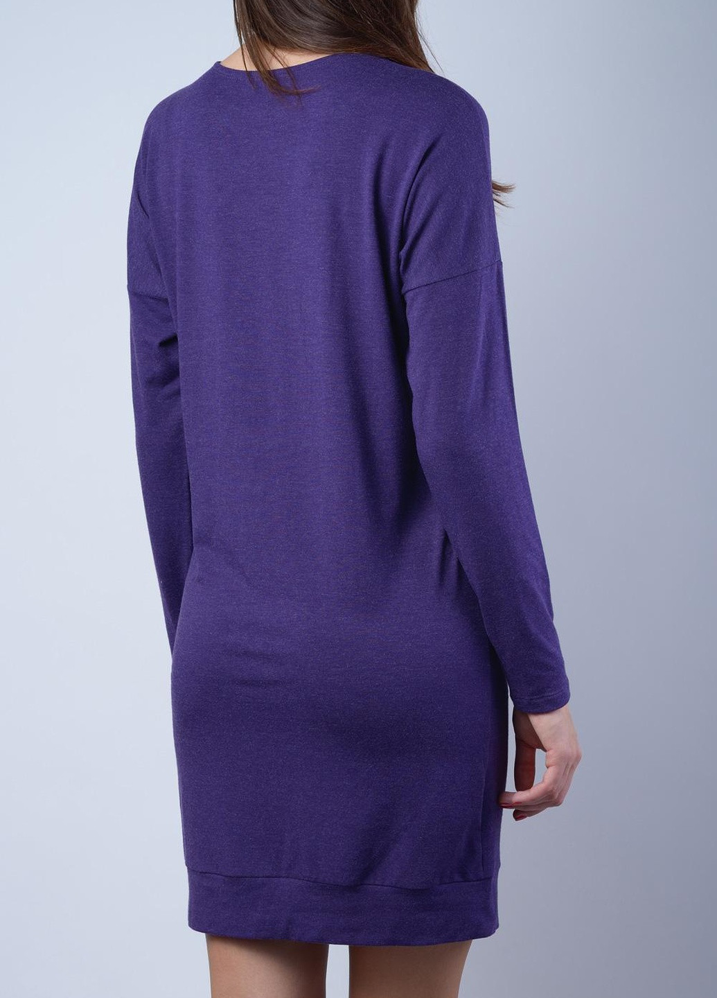 Темно-фиолетовое туніка жіноча s меланжево-фіолетовий 030-4 Lanett